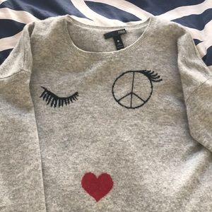 Aqua cashmere sweater